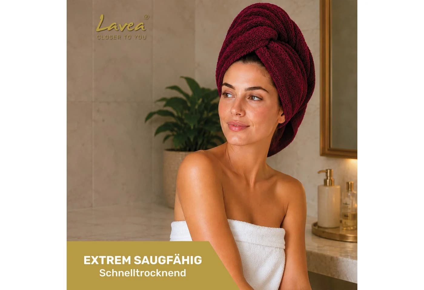 Lavea Handtuch Set 8-teilig 50x100 cm Frottierserie Elena - Bild 5