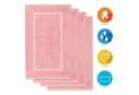 Lavea Badematte 4er Set Elena Frottee Rosa 50x80 cm Bild 1