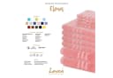 Lavea Badematte 4er Set Elena Frottee Rosa 50x80 cm Bild 3
