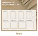 Lavea Spannbettlaken Mikrofaser Beige Bild 5