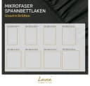 Lavea Spannbettlaken Mikrofaser Anthrazit Kühlend & Atmungsaktiv Bild 5