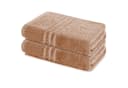 Lavea Badetuch Elena 2er Set 100x150 cm Baumwolle Beige Bild 2