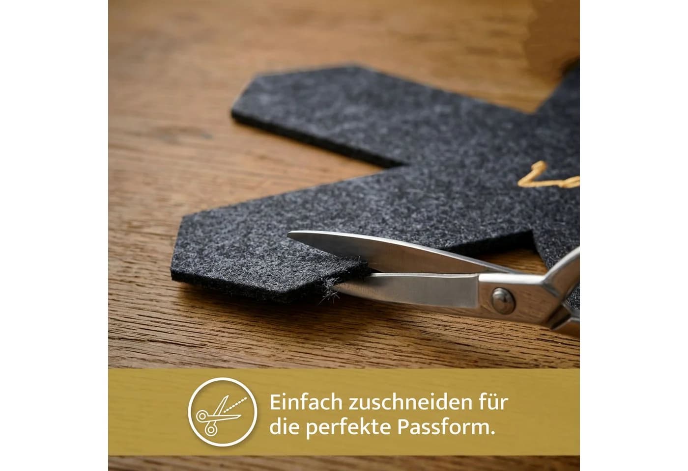 Lavea Pfannenschoner 10er-Set Filz Dunkelgrau 38 cm - Bild 5