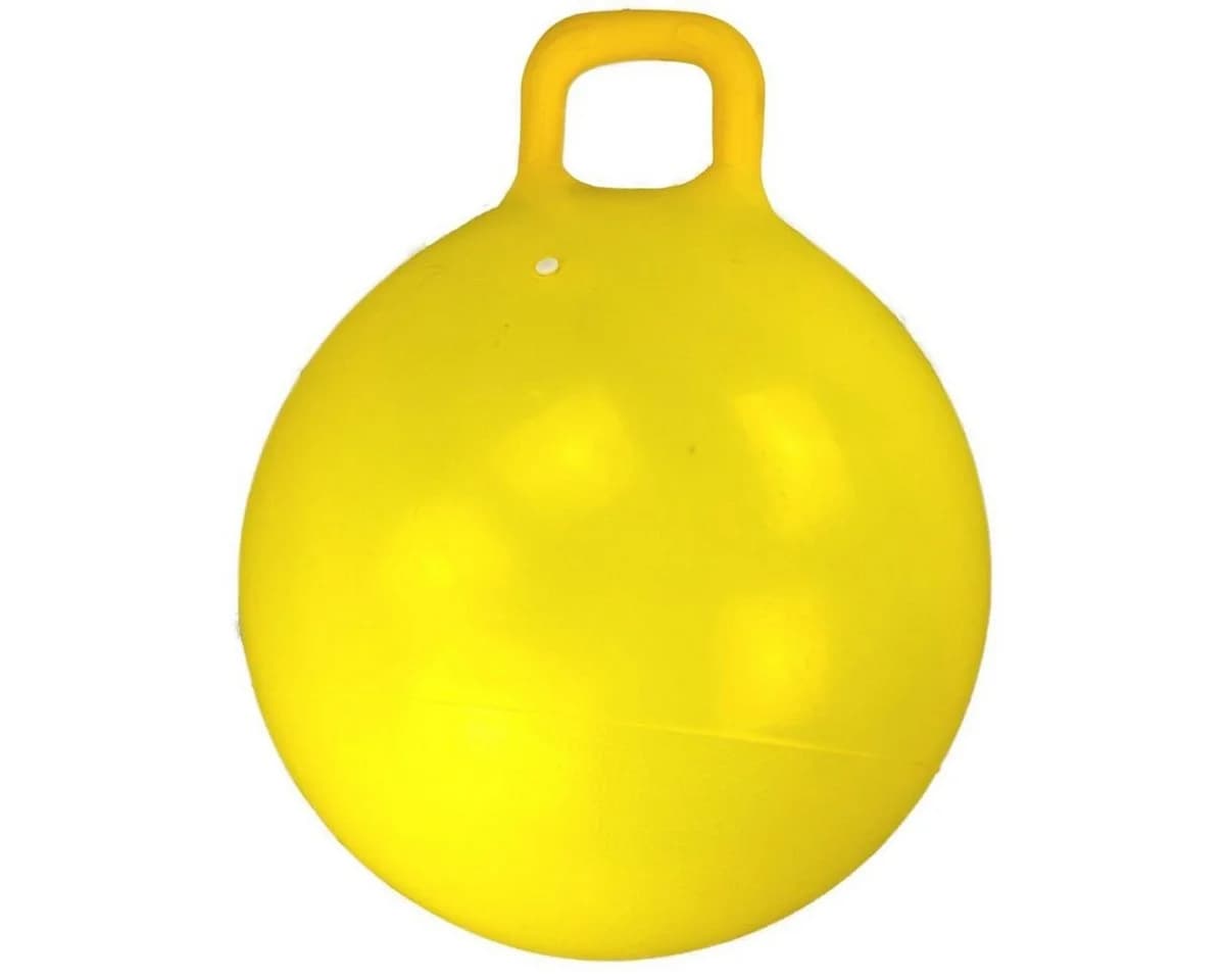 Marabellas Shop Hüpfball 60cm mit Griff - Gelb/Rot - Bild 2