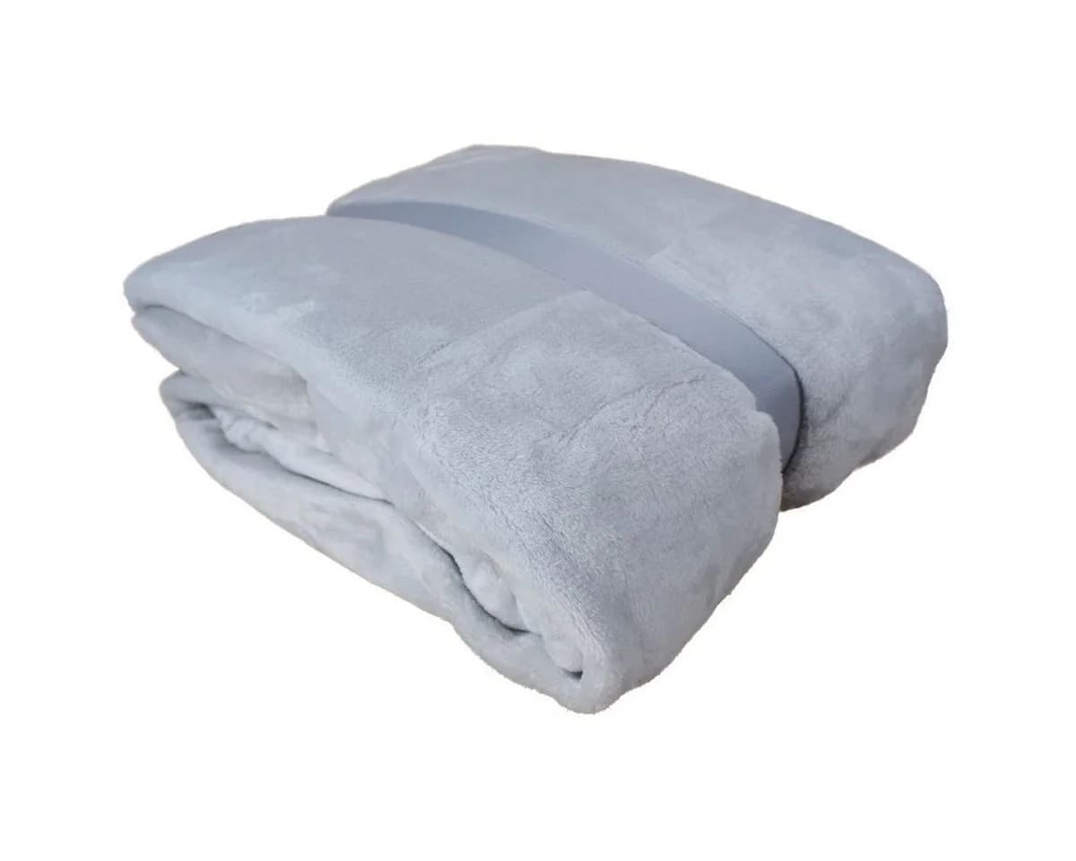 VIVA Wohndecke Kuscheldecke XXL 180x220cm Flanell Grau - Bild 2