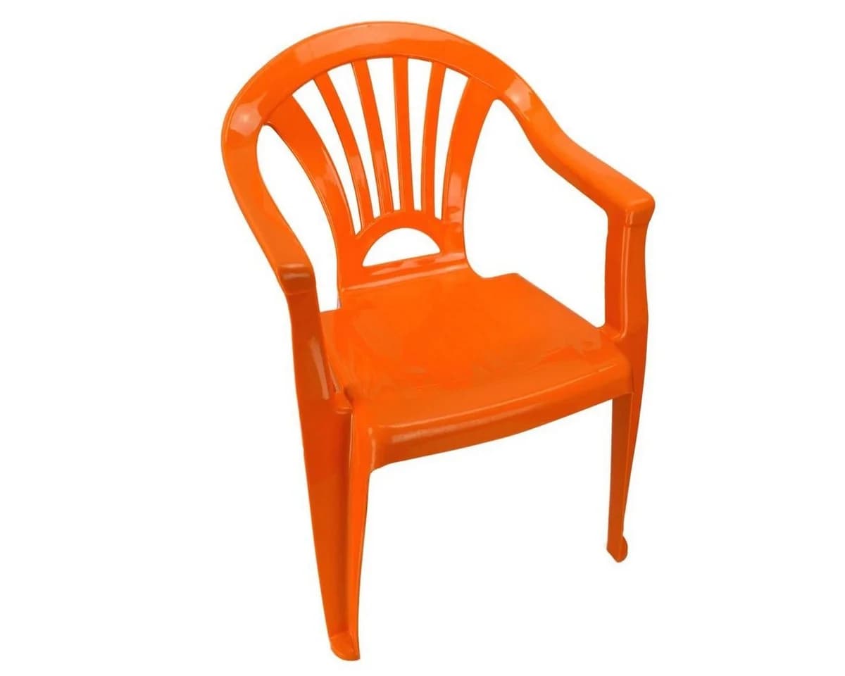 Marabellas Shop Kinderstuhl Garten stapelbar Kunststoff Blau Grün Orange Pink
