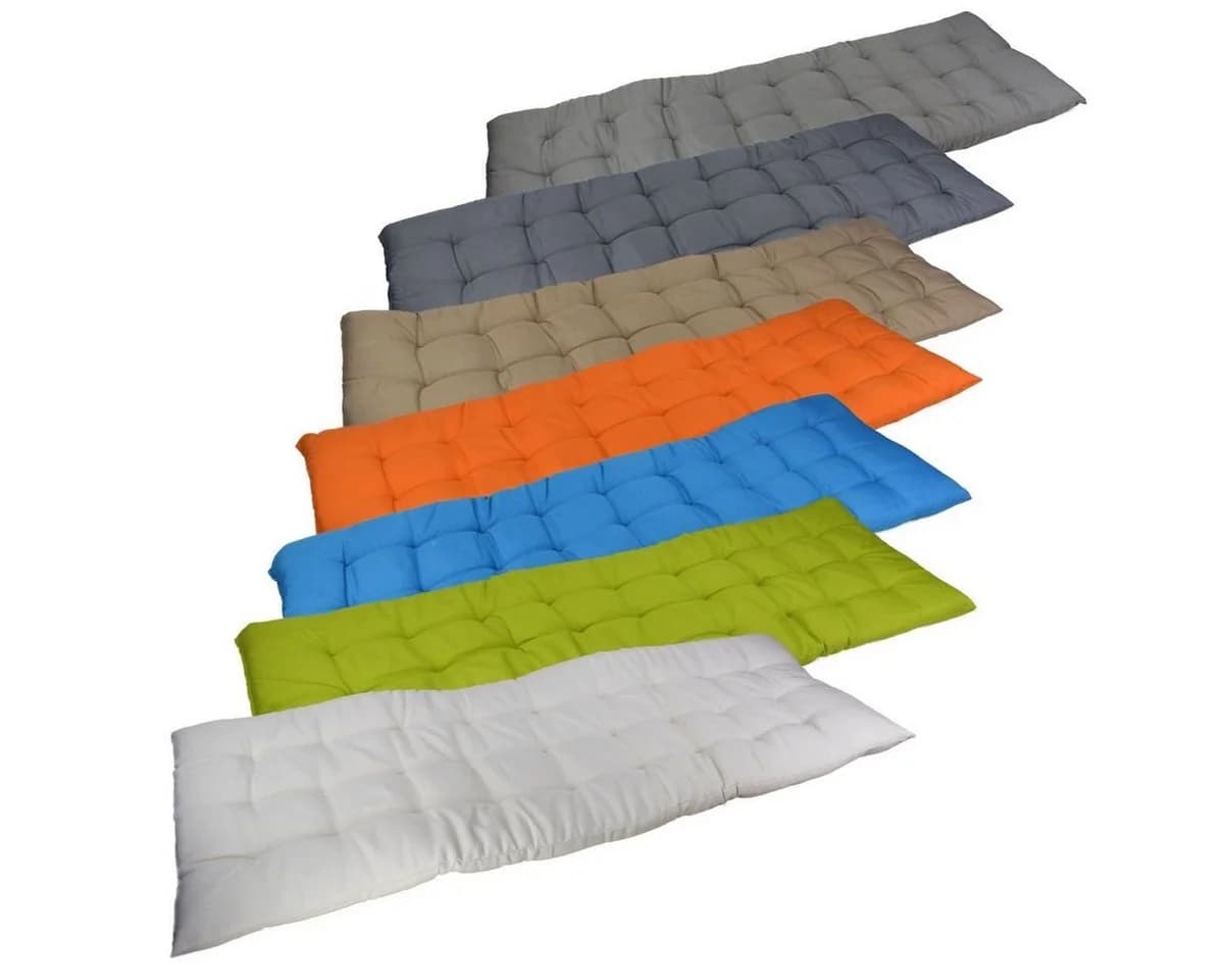 Marabellas Shop Sitzkissen Bankauflage 120cm Anthrazit