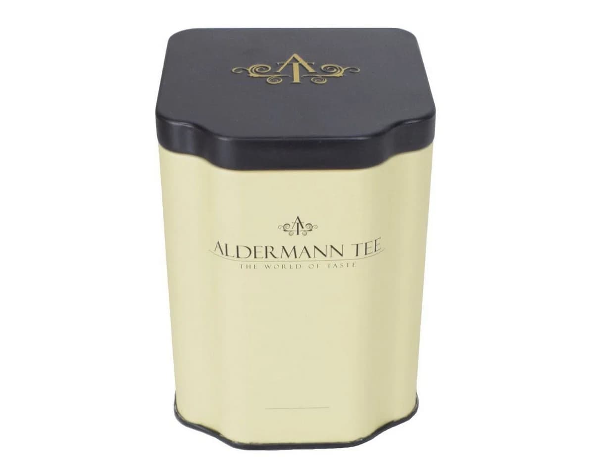 Aldermann Tee Teedose 12er-Set Beige/Schwarz Blech
