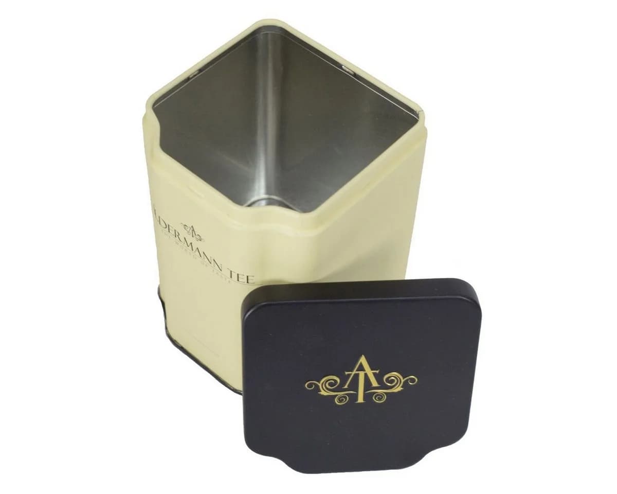 Aldermann Tee Teedose 12er-Set Beige/Schwarz Blech - Bild 3