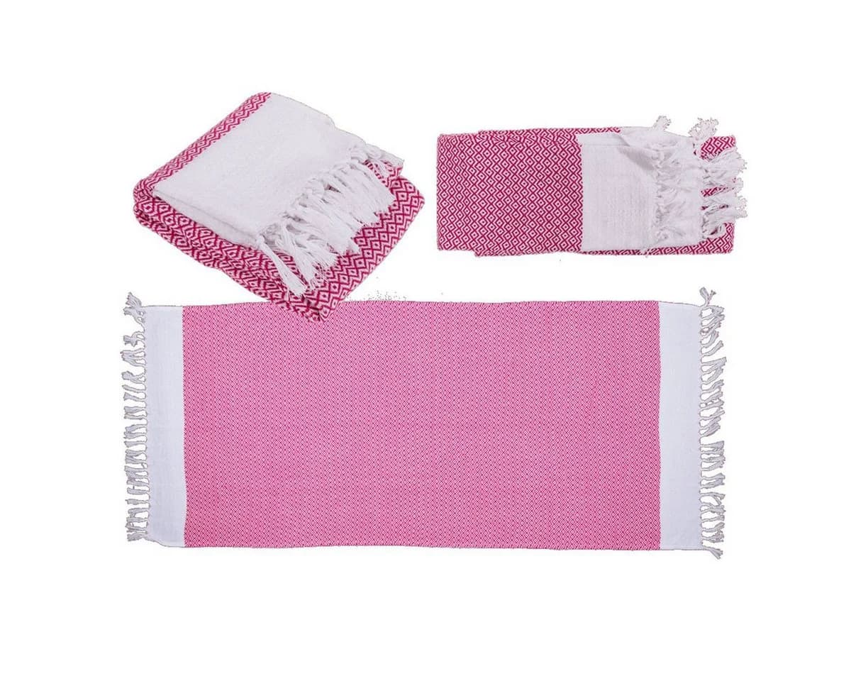 Marabellas Shop Saunatuch Fouta 80x170cm Baumwolle Polyester - Bild 2