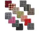 Marabellas Shop Sitzkissen 38x38 cm 4-Punkt-Steppung Rot Bild 1