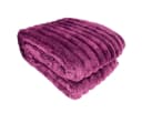 Marabellas Shop Wohndecke Cordoptik Violett mit Flanell & Glitzer Bild 2