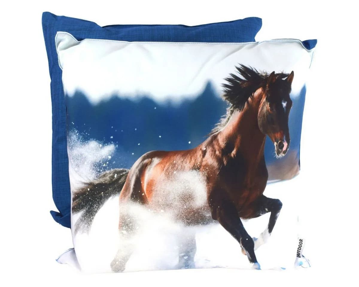 Marabellas Shop Dekokissen 45x45cm Winter Tier-Motive Bunt - Bild 2
