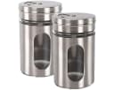 Marabellas Shop Gewürzstreuer 2er Set Aluminium Glas Silber Modern Bild 2