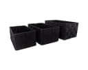 Marabellas Shop Organizer 3er-Set geflochtene Aufbewahrungsboxen Schwarz Bild 2