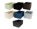 Marabellas Shop Organizer 3er-Set geflochtene Aufbewahrungsboxen Braun Textil Bild 1