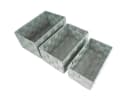 Marabellas Shop Organizer 3er-Set geflochtene Aufbewahrungsboxen grau-blau Bild 1