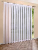 DecoHome24 Gardine Voile Streifen Weiß Kräuselband Bild 2