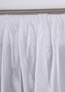 DecoHome24 Gardine Jasmin Weiss Halbtransparent Voile Bild 3