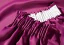 DecoHome24 Gardine Brillant 2 St. Kräuselband Blickdicht Bordeaux Bild 1