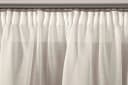 DecoHome24 Voile Gardine Creme Kräuselband Halbtransparent Bild 1