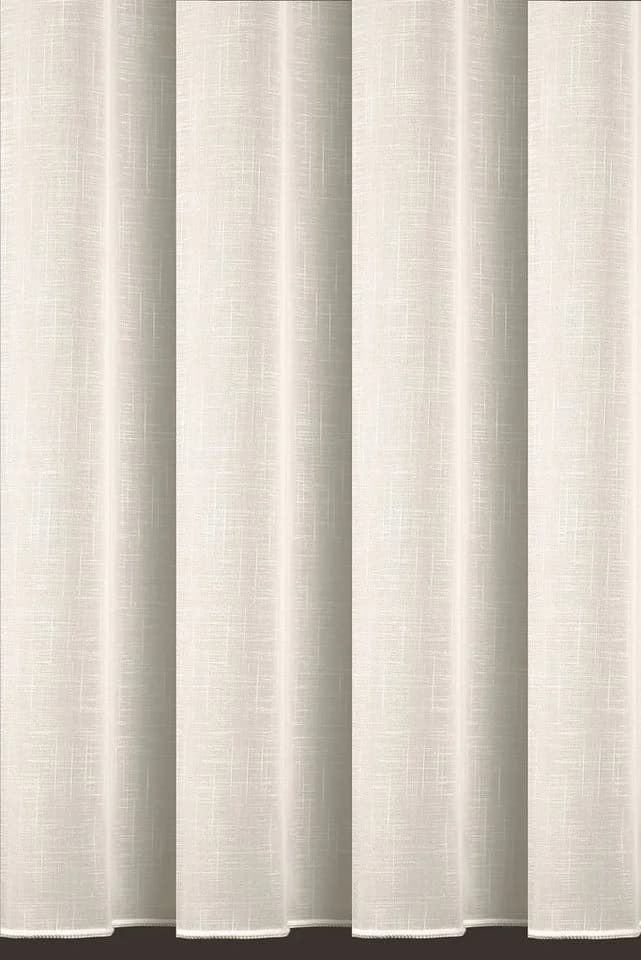 DecoHome24 Voile Gardine Creme Kräuselband Halbtransparent - Bild 3