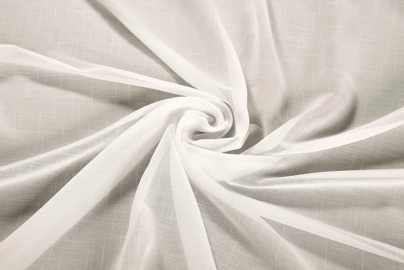 DecoHome24 Voile Gardine Creme Kräuselband Halbtransparent - Bild 4