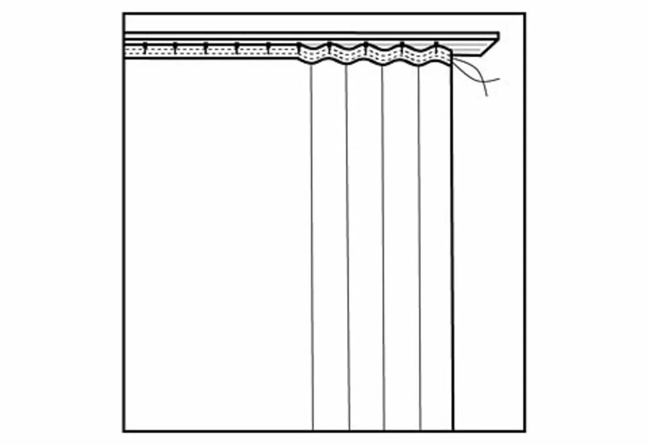 DecoHome24 Voile Gardine Creme Kräuselband Halbtransparent - Bild 5