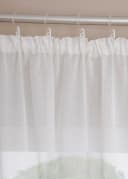 DecoHome24 Gardine Voile 2-teiliges Vorhänge-Set Kräuselband Halbtransparent Bild 1