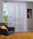 DecoHome24 Gardine Enzian Weiß Halbtransparent Bild 2