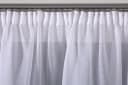 DecoHome24 Gardine Voile Weiß Kräuselband Maßgeschneidert Bild 1