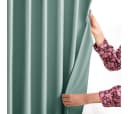 Restilo Kräuselband Gardine Verdunkelnd Samt Textil Grün Bild 5