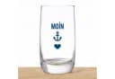 Bow & Hummingbird Longdrinkglas Kristallglas "Moin-Anker-Herz" Blau/Weiß Bild 4