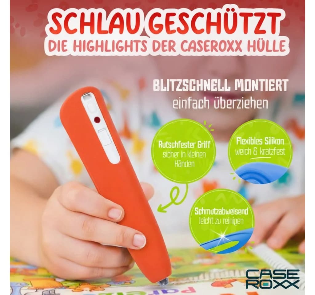 caseroxx Silikon-Hülle für Ravensburger TipToi Player Rot - Bild 3