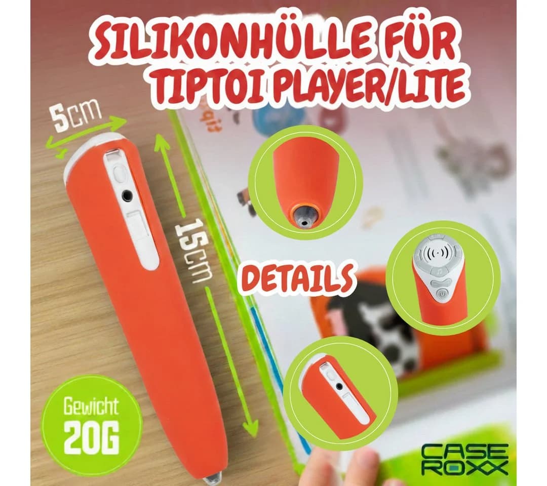 caseroxx Silikon-Hülle für Ravensburger TipToi Player Rot - Bild 5