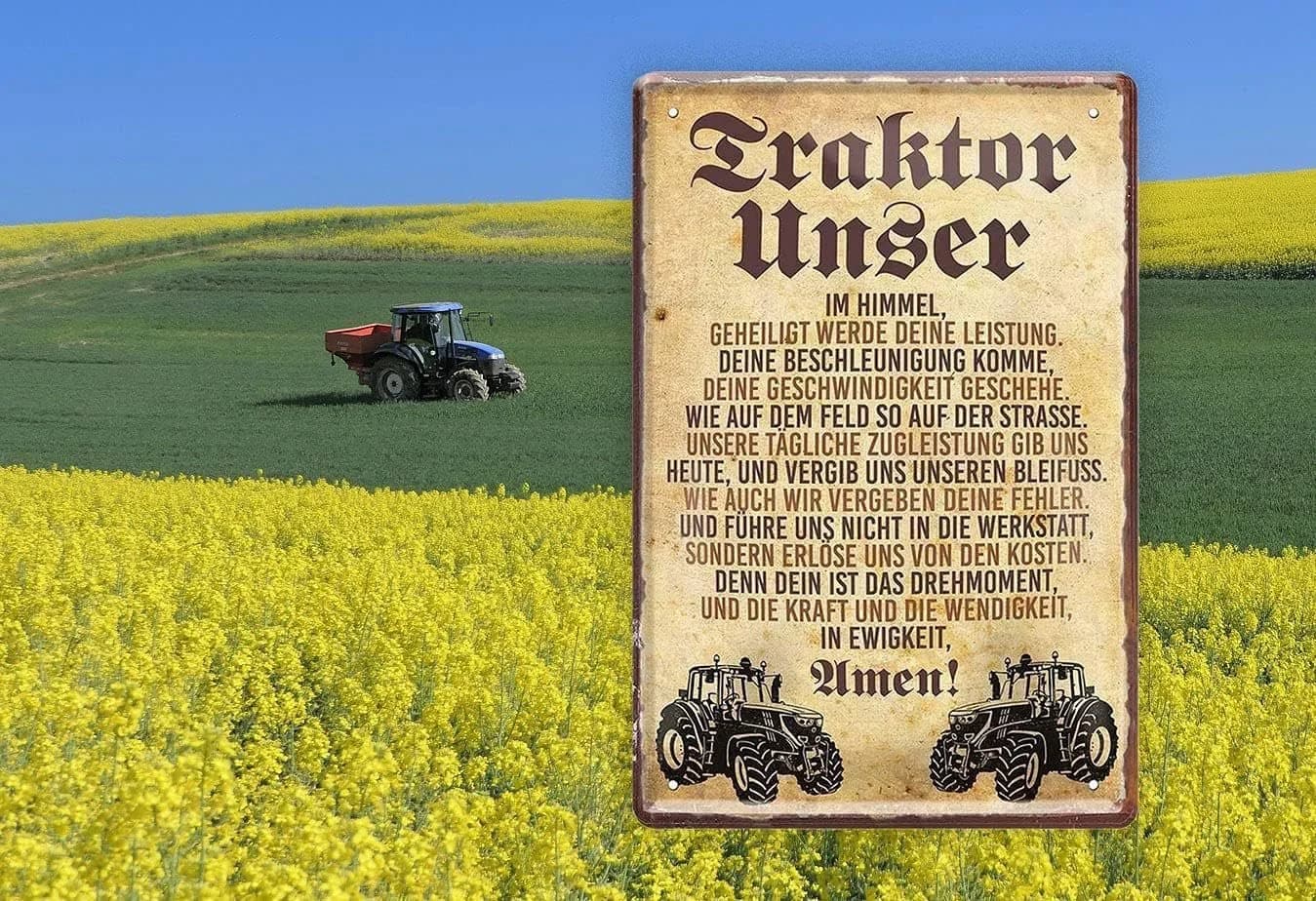 Schilderkreis24 Metallschild Traktor Unser