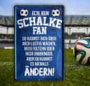 schilderkreis24 Blechschild Ich bin Schalke Fan Retro Metall Bild 3
