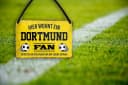 schilderkreis24 Metallschild Hier wohnt ein Dortmund Fan Bild 1