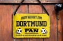 schilderkreis24 Metallschild Hier wohnt ein Dortmund Fan Bild 2
