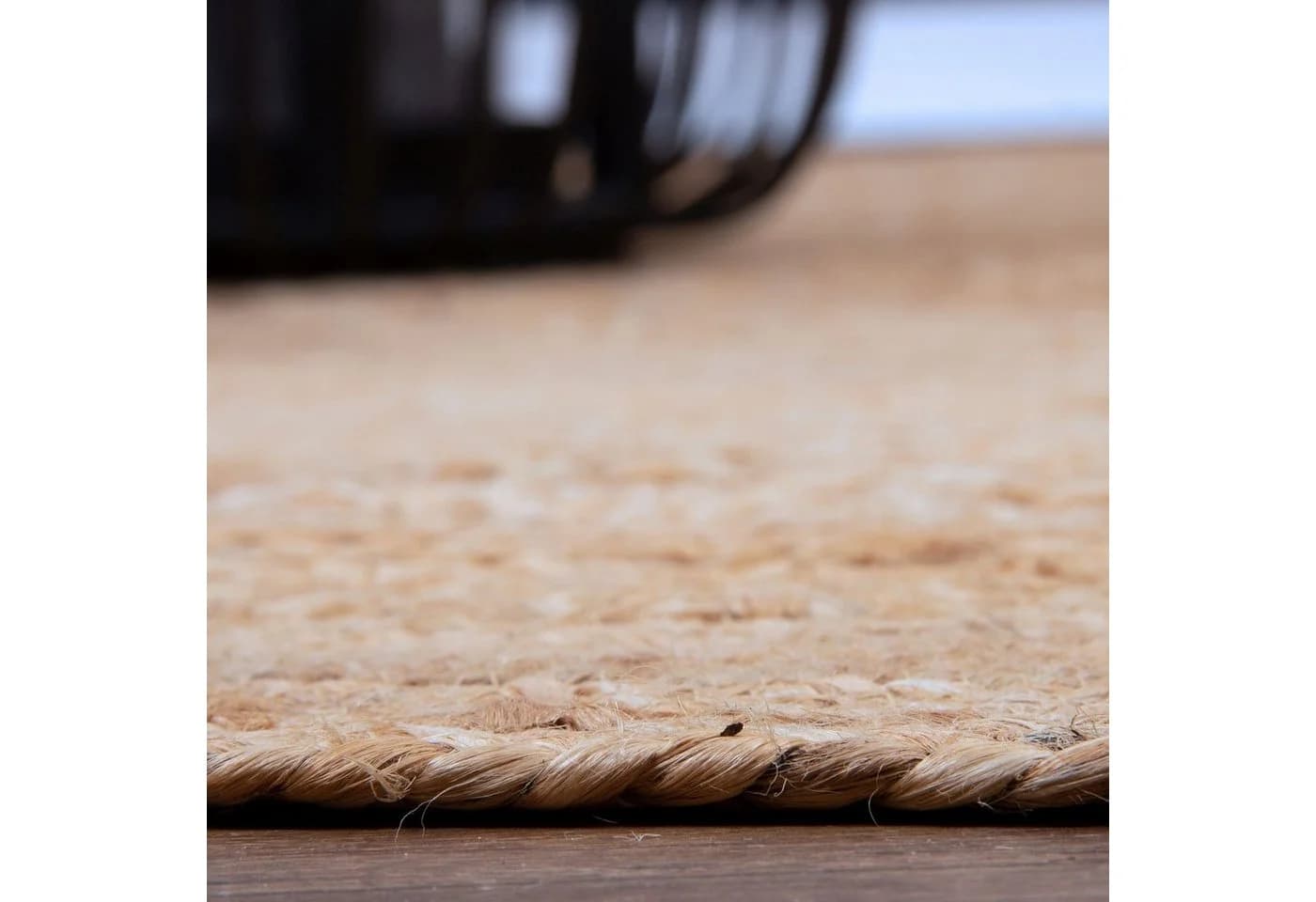 Consilio Concept JUTOS Jute Teppich Beige Landhausstil Rund - Bild 3