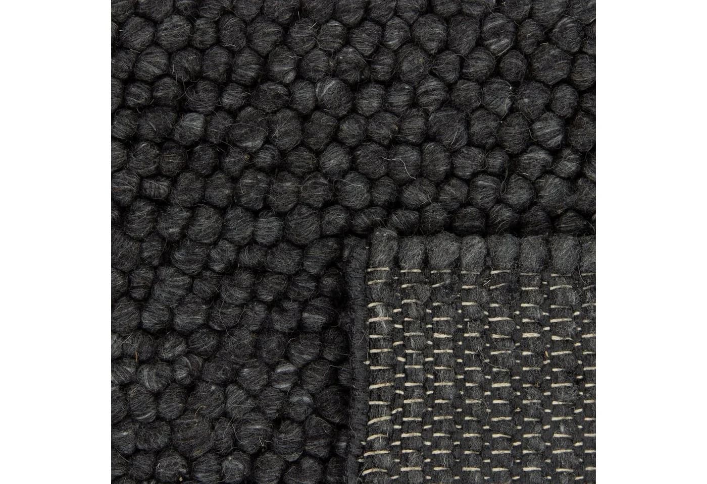 Consilio Concept Designteppich WOOLY Anthrazit Grau Handgefertigt - Bild 5