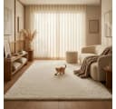 Consilio Concept Fellteppich Imitat COZY Hochflor Weiß Bild 3