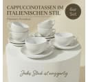 MUVELL Cappuccino-Set 6-tlg. VERONA Keramik Weiß Bild 1