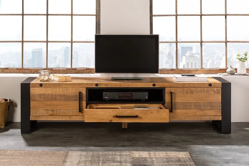riess-ambiente Lowboard THOR 200cm Natur/Industrial Design - Bild 3