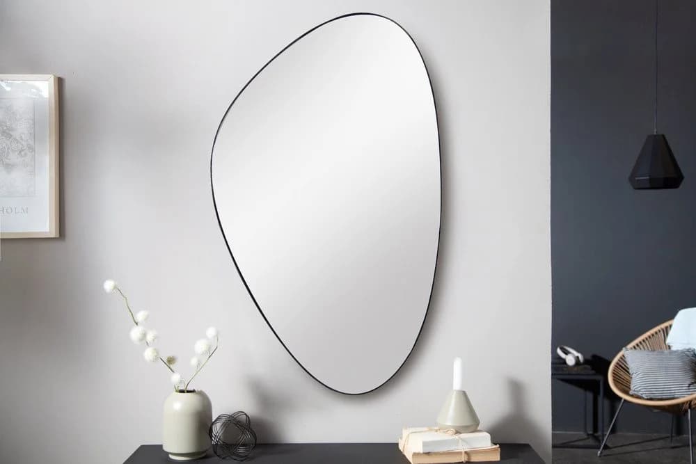 riess-ambiente Wandspiegel NOEMI 90cm Schwarz Asymmetrisch - Bild 2