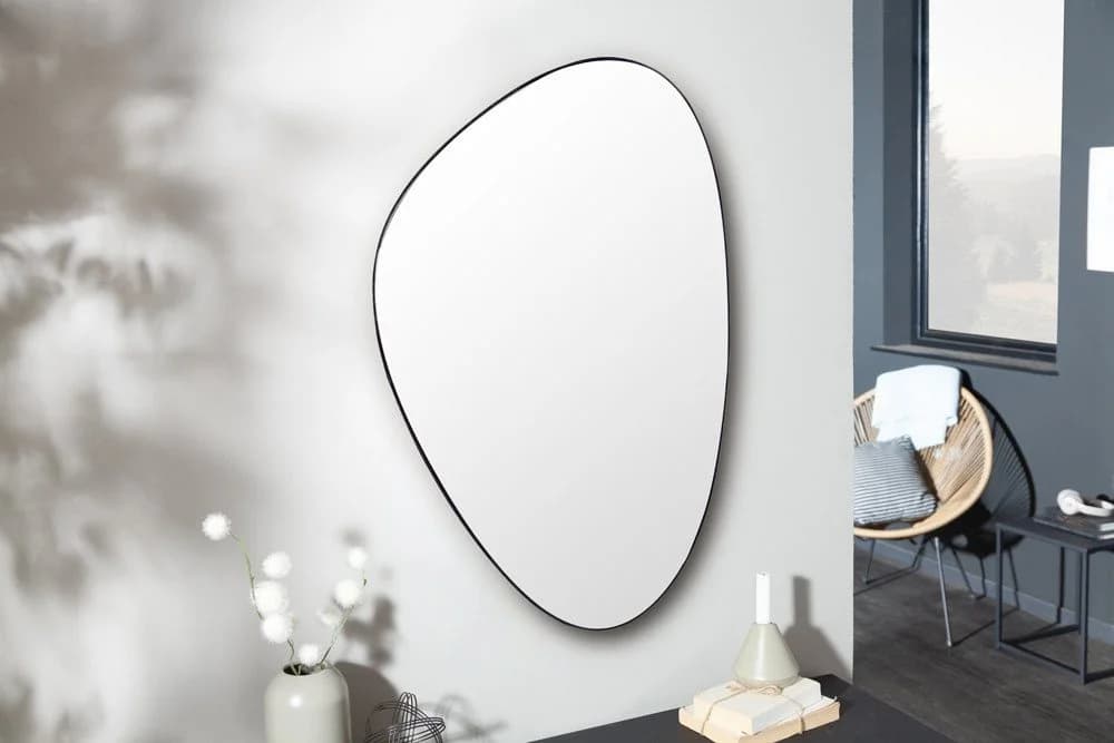riess-ambiente Wandspiegel NOEMI 90cm Schwarz Asymmetrisch - Bild 3