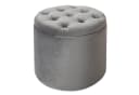riess-ambiente Hocker MODERN BAROCK Silbergrau Samt mit Stauraum Bild 2