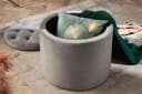 riess-ambiente Hocker MODERN BAROCK Silbergrau Samt mit Stauraum Bild 4