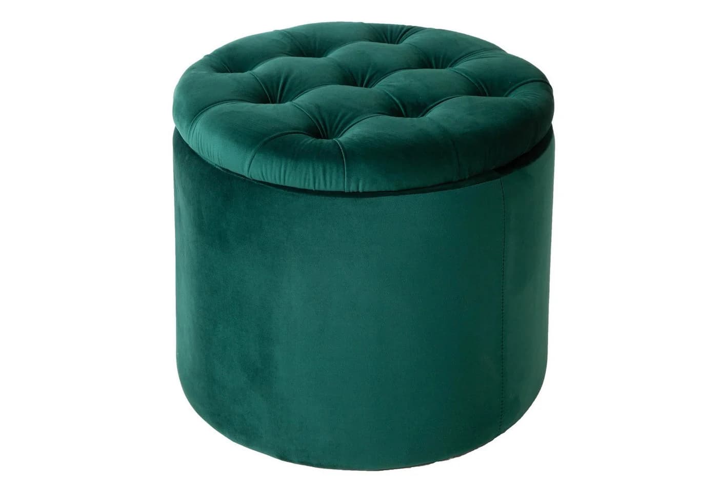 riess-ambiente Hocker MODERN BAROCK Dunkelgrün Samt mit Stauraum - Bild 2
