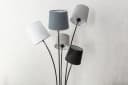 riess-ambiente Stehlampe LEVELS 176cm Schwarz/Grau Leinenstoff-Schirm Marmor Bild 3